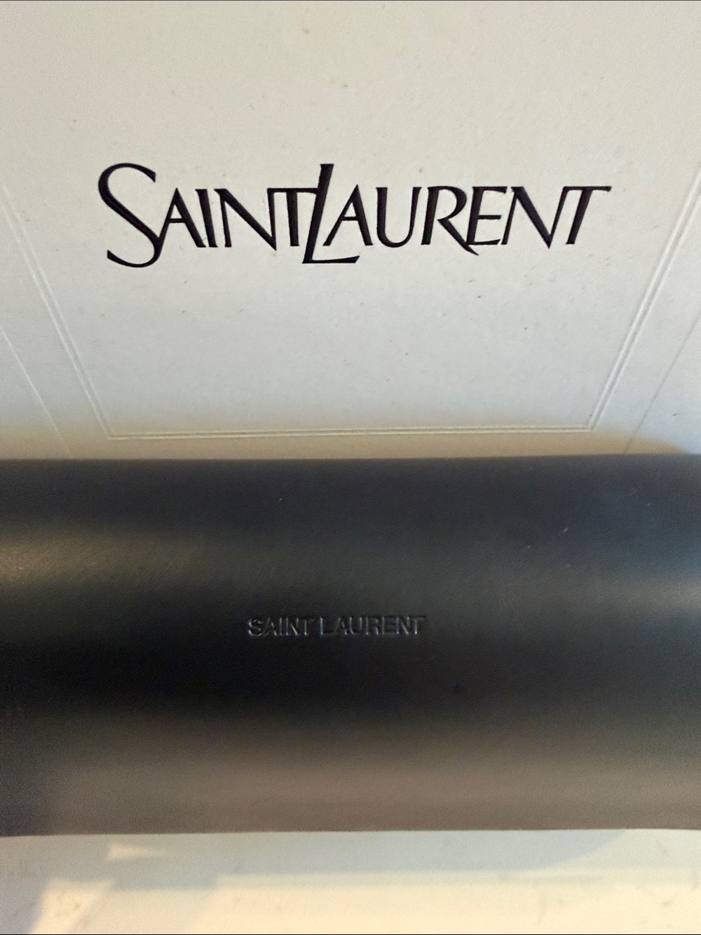 Saint Laurent Brown Rectangular Sunglasses - Picture 4 of 4